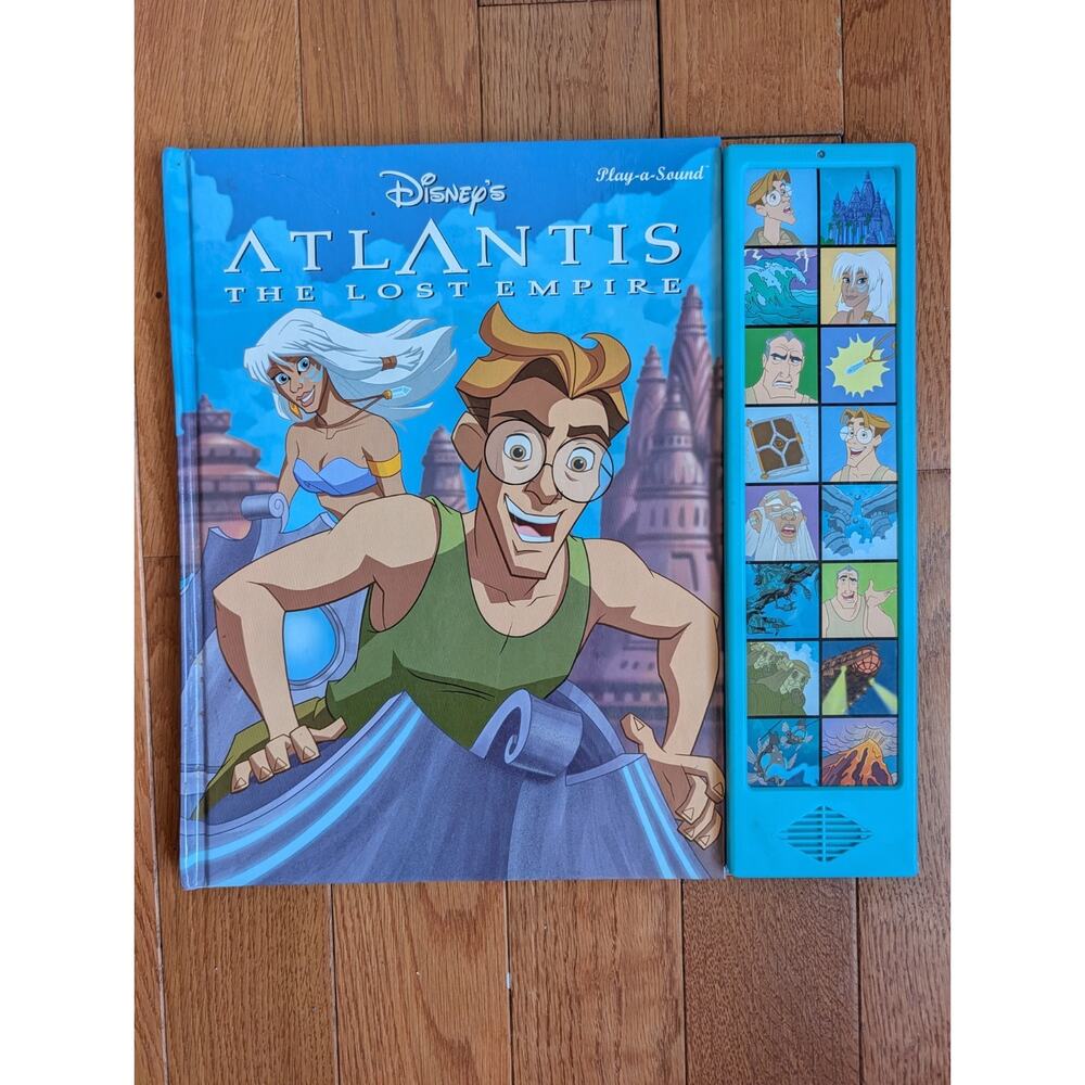 Disney Atlantis The Lost Empire Play a Sound Children's Book VTG 2001 Tested
